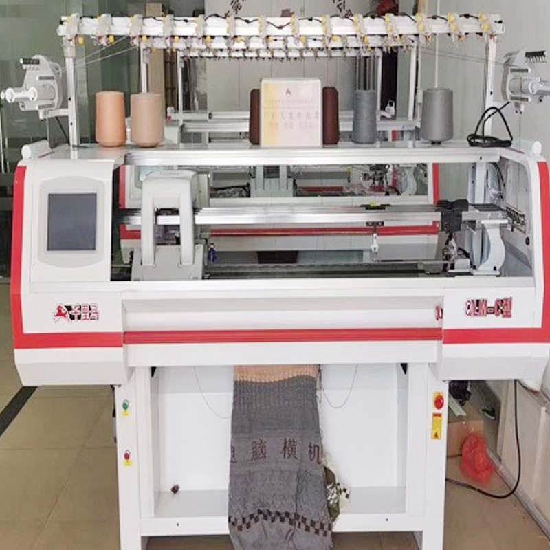 No waste yarn bottom straight double machine customization